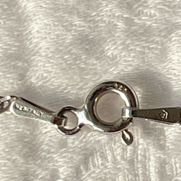 925 Sterling Silver Hamsa Pendant Necklace - Picture 7 of 8